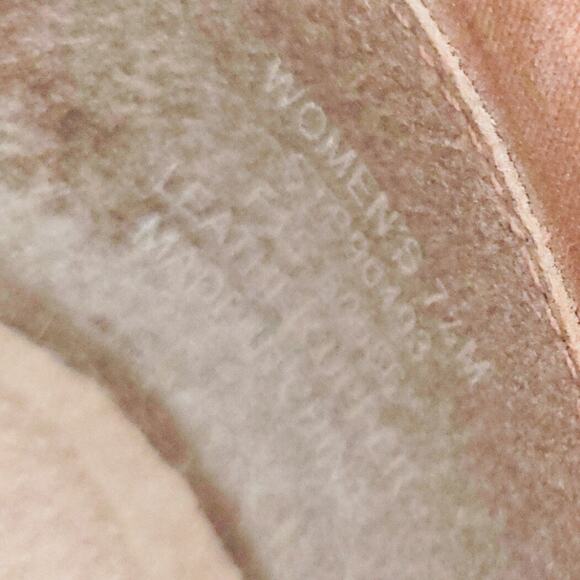 Sperry Wedge Leather Boot Lace Up Size 7.5 Brown Tan Distressed Boho Festival - Picture 5 of 7